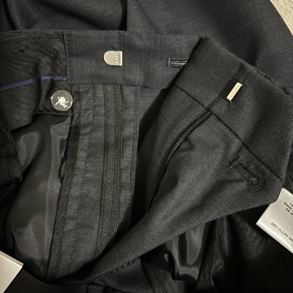Paul Fredrick Men's charcoal Dress Pants - Picture 6 of 8